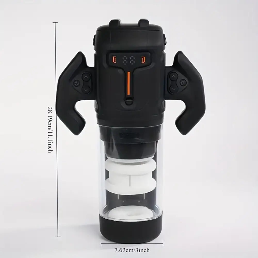 Thrusting Rotating Male Shaft Automatic Masturbator With LED Display