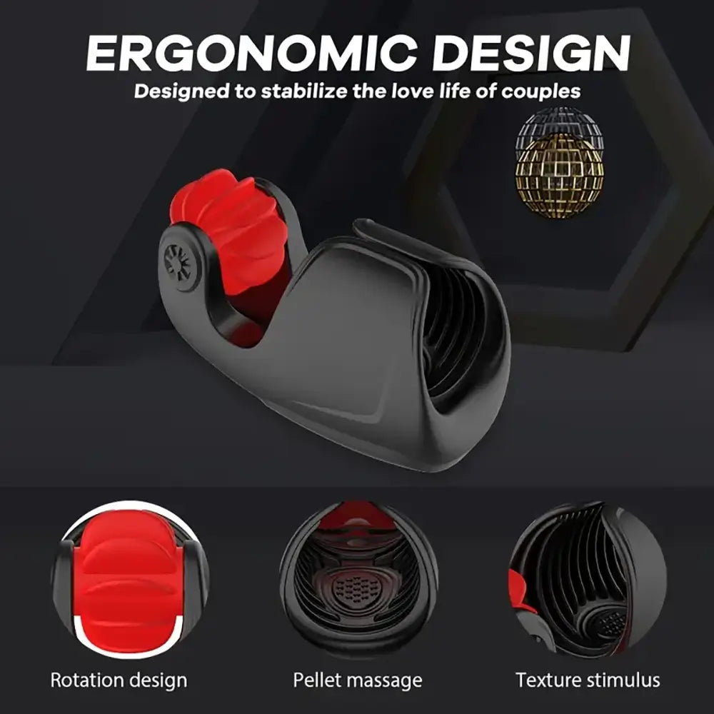 Tapping Vibrating Penis Vibrator Trainer Cock Massager With Control