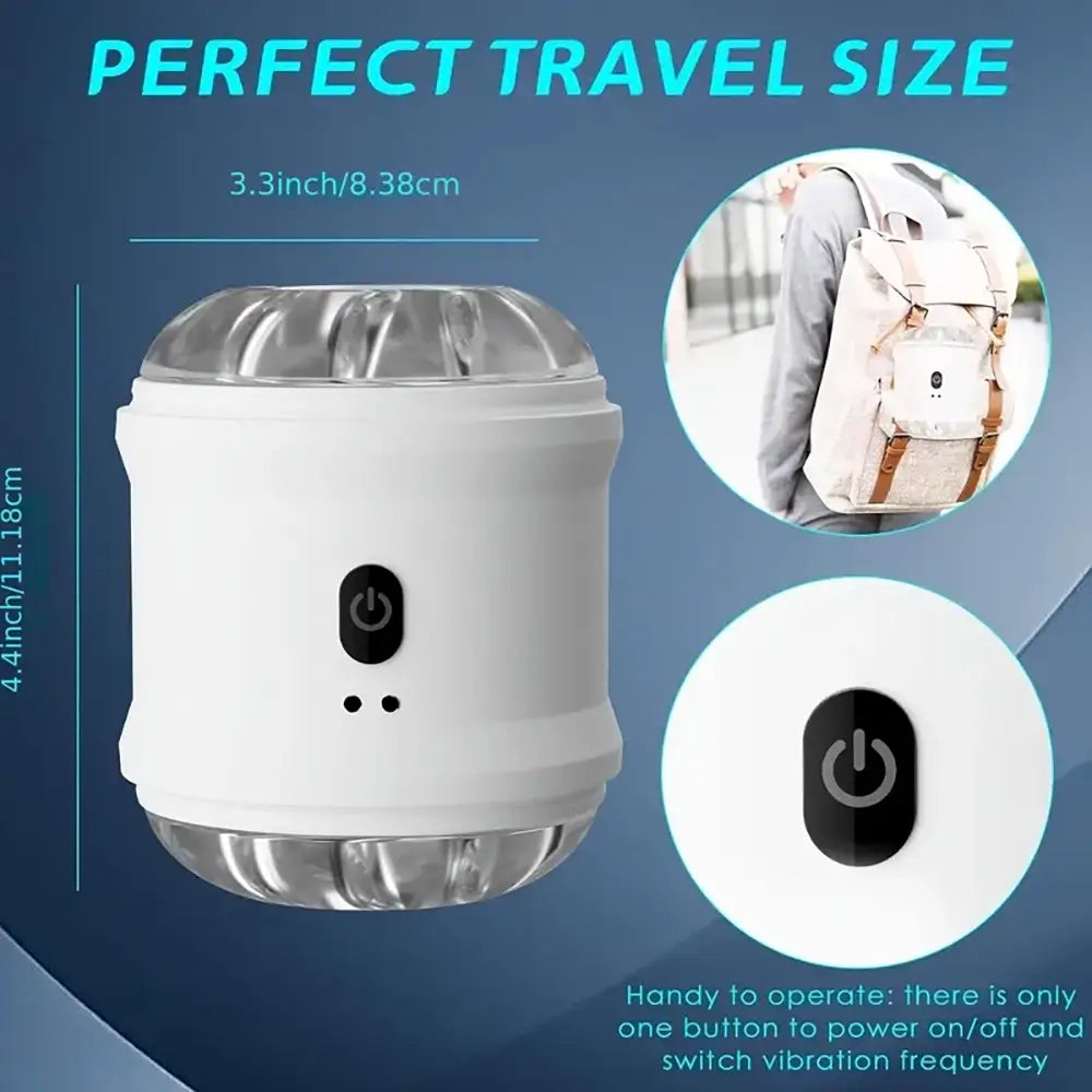 Vibrating Magnetic Suction Double Pass Training Masturbator