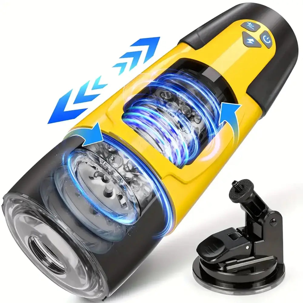 3 Thrust 7 Rotation Modes Sucking USB Rechargeable Auto Masturbator