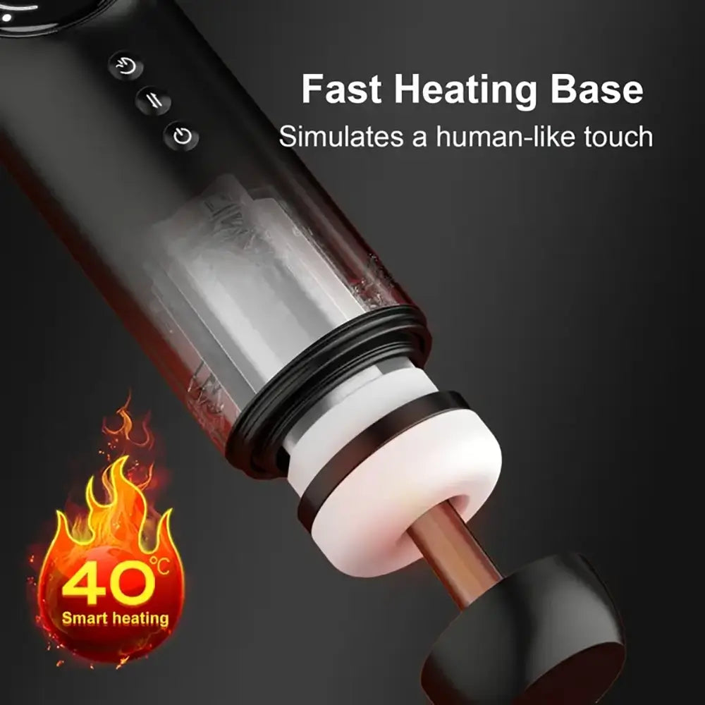 XT10 Auto Stroker Thrusting Sucking Vibrating With Heating Base