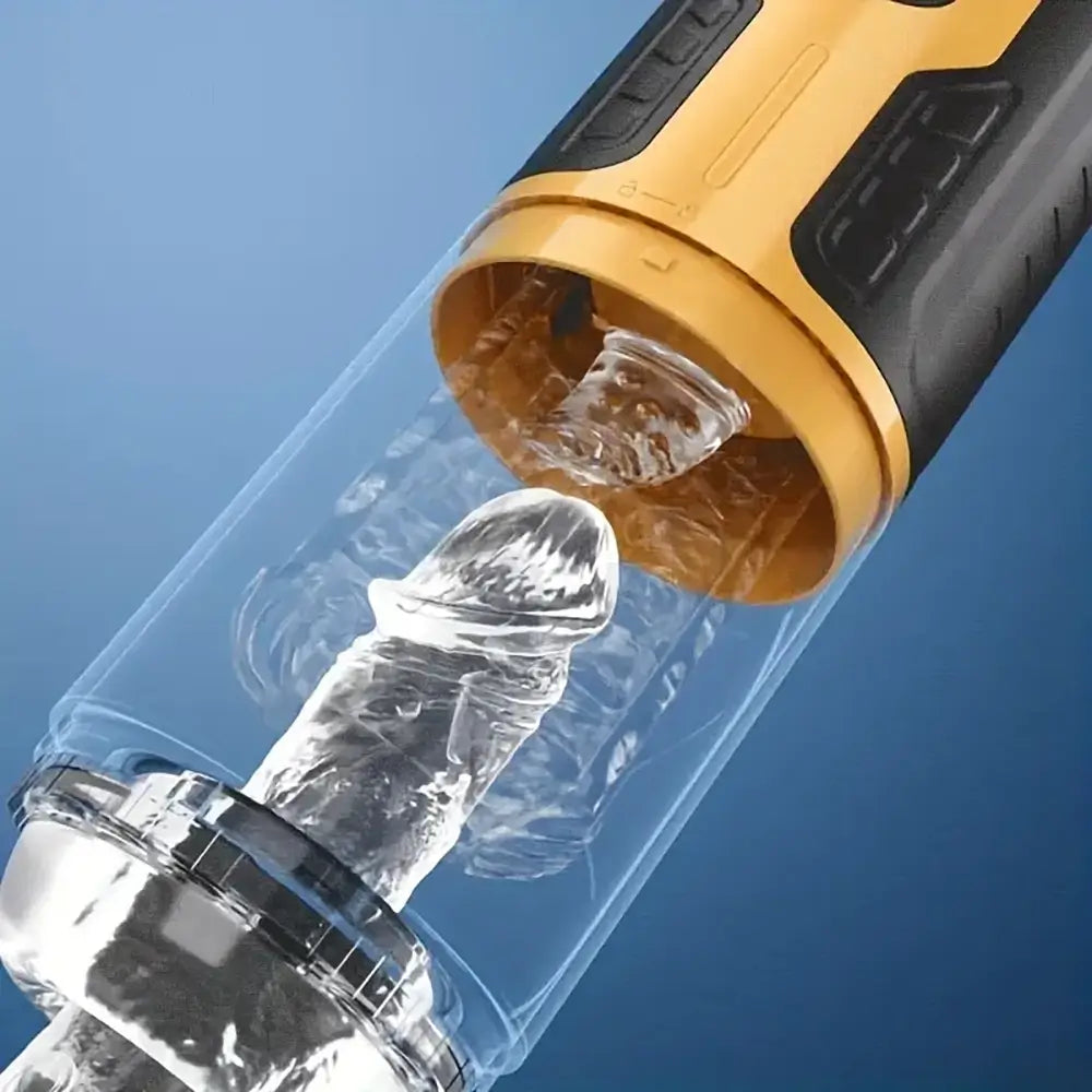 Amber Flash 3 Thrusting Rotation 7 Vibration Auto Masturbator