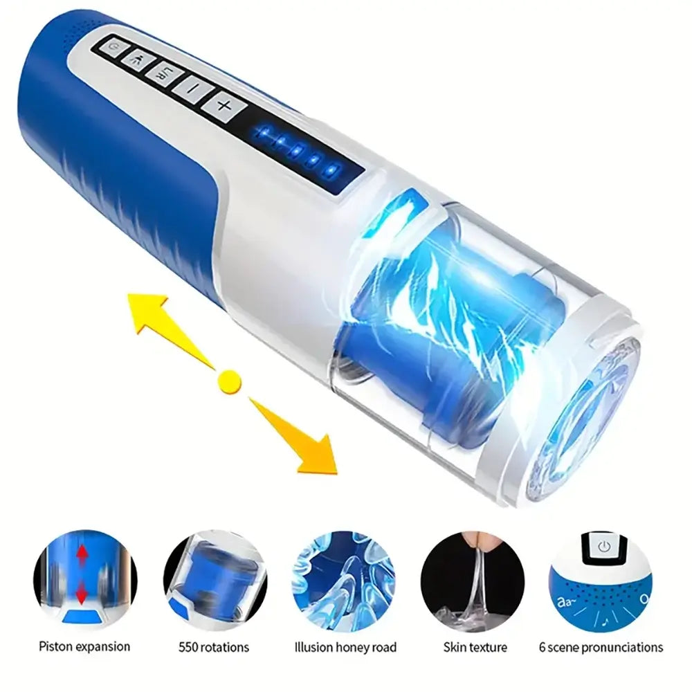 Repeated Realistic Soft Rotation Voice Male Automatic Masturbator