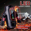 9 Telescopic Vibration LED Display Intelligent Heating Voice Masturbator