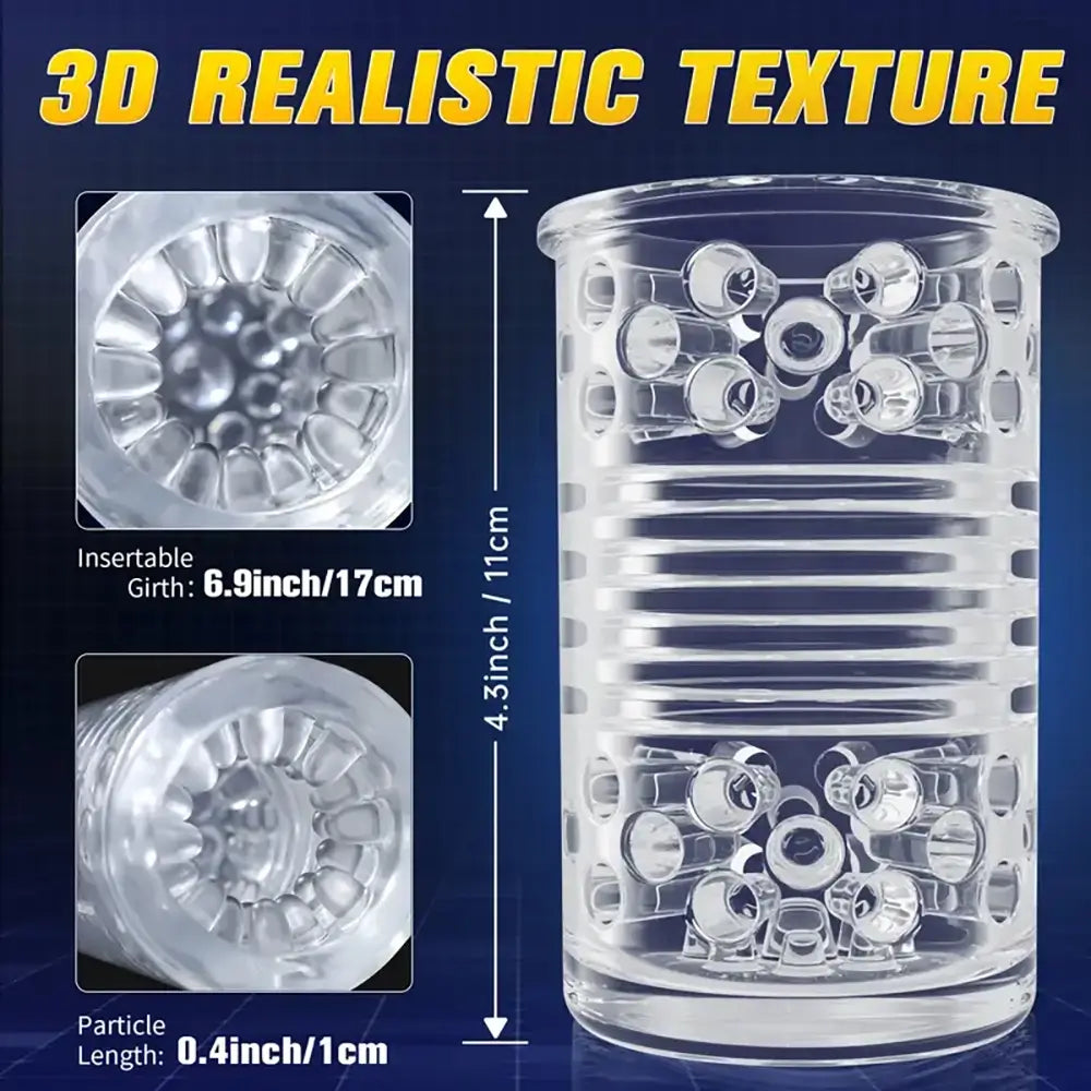 3 Thrust 7 Rotation Modes Sucking USB Rechargeable Auto Masturbator