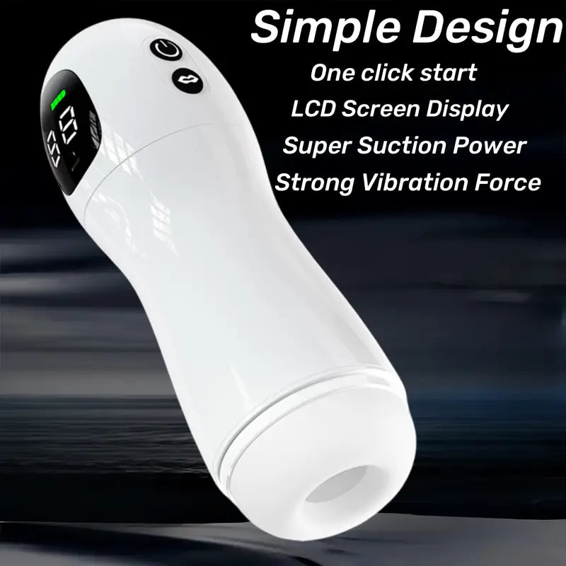 Ten Sucking Vibrating Modes LCD Display Automatic Masturbator Ten Sucking Vibrating Modes LCD Display Automatic Masturbator
