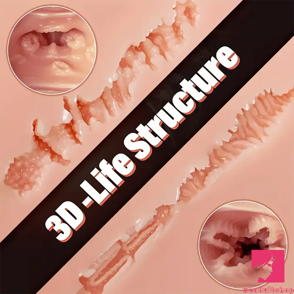 7lb Vibrating Sucking Sex Torso Realistic Granular Male Masturbator