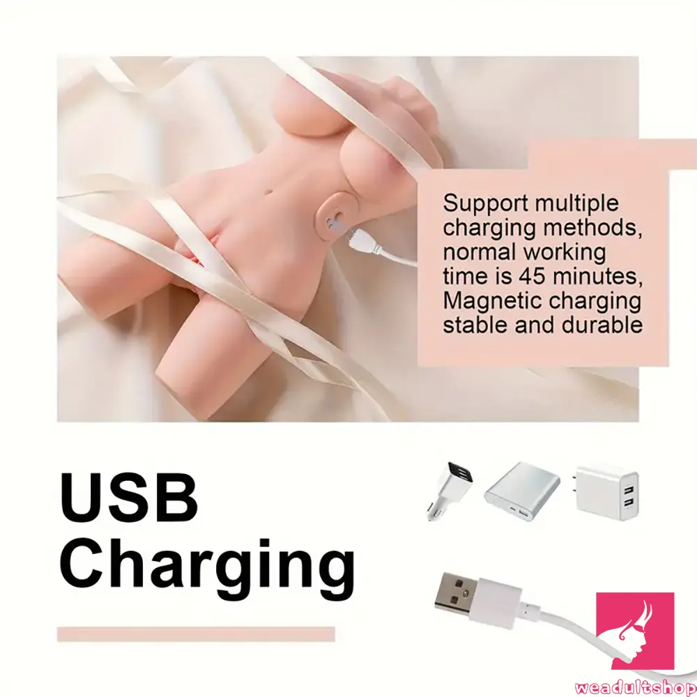 3.46lb Realistic Boobs Vagina Anal Vibrating Torso Masturbator