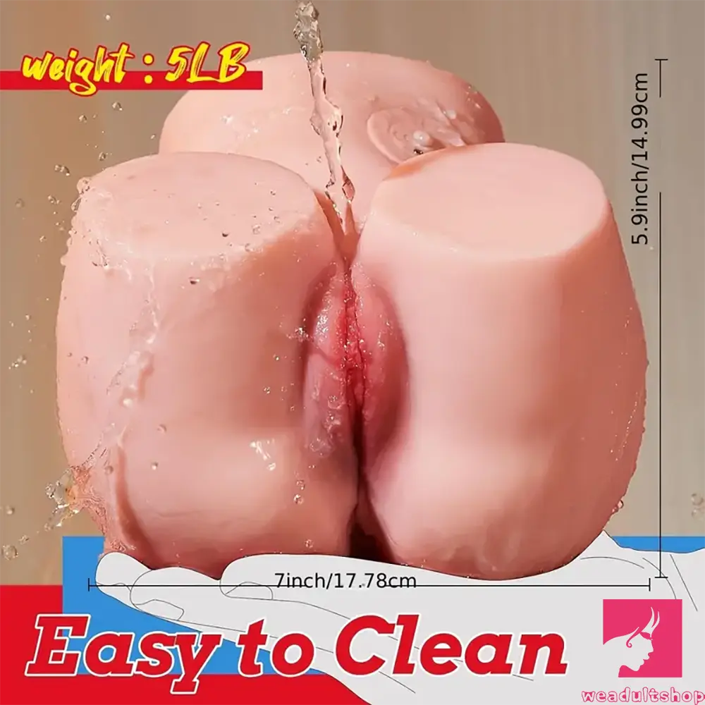 5lb Realistic Grainy Skin Pussy Ass Vibrating Sex Doll Torso