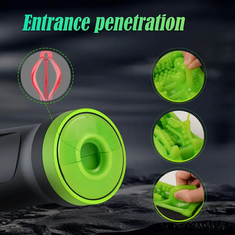 Manual Pocket Pussy Silicone 3D Soft Realistic Penis Stroker