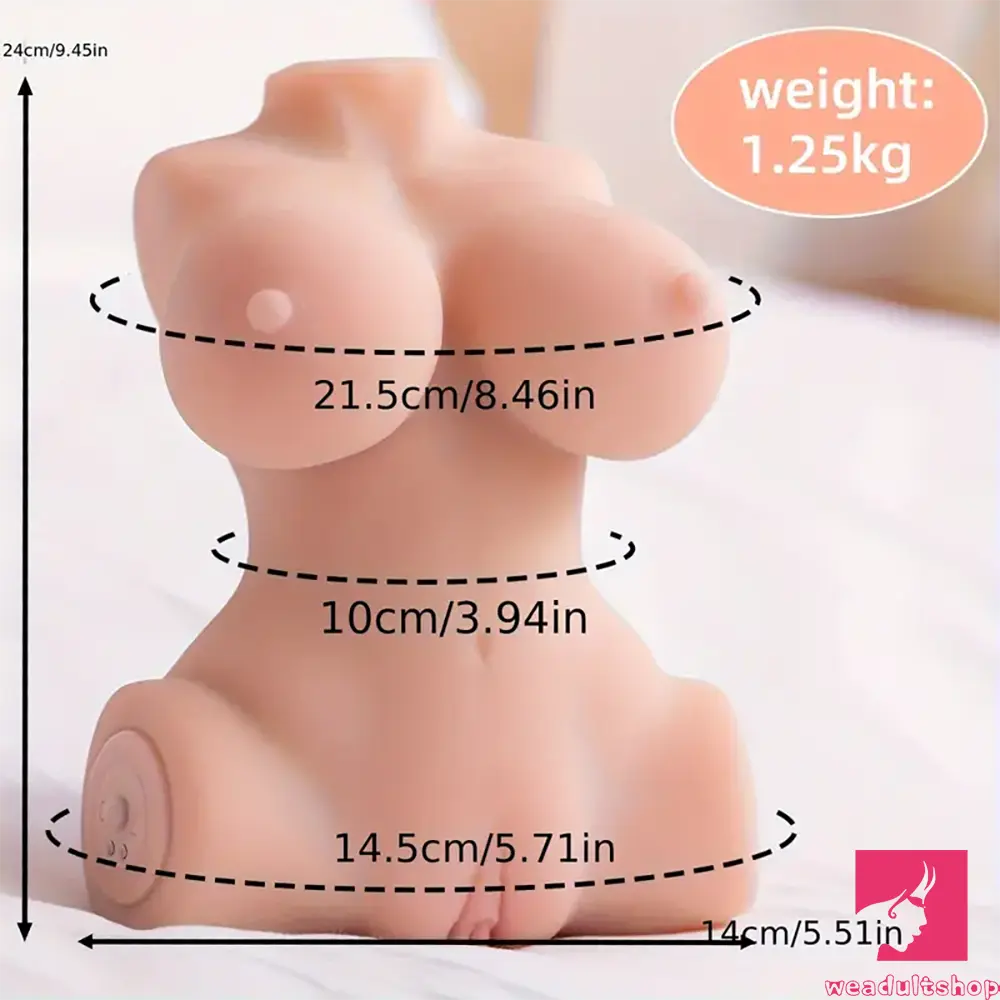 2.76lb Automatic Vibrating Lifelike Female Body Sex Doll Torso