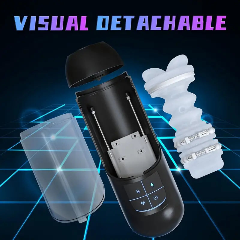 Adjustable Massage Roller Thrusting Vibrating Detachable Auto Masturbator
