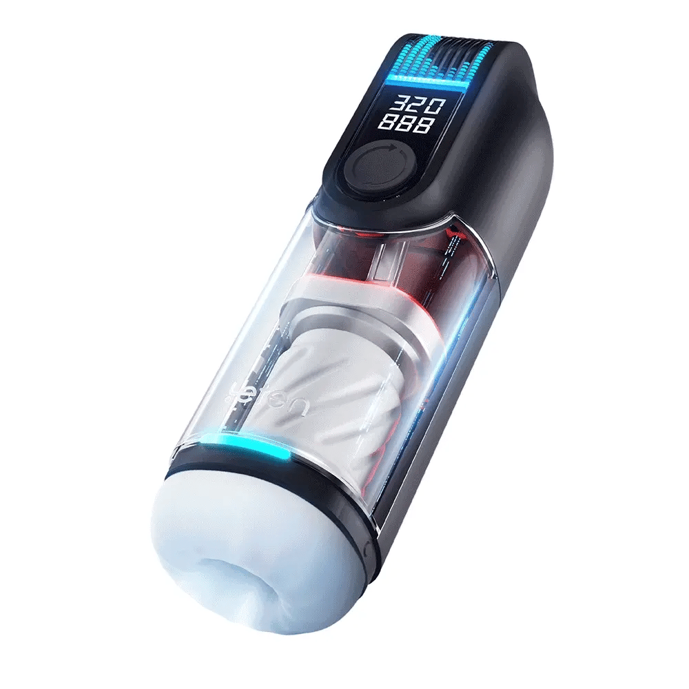 Leten Black Hurricane Hole Pro Rampaging Piston Auto Masturbator