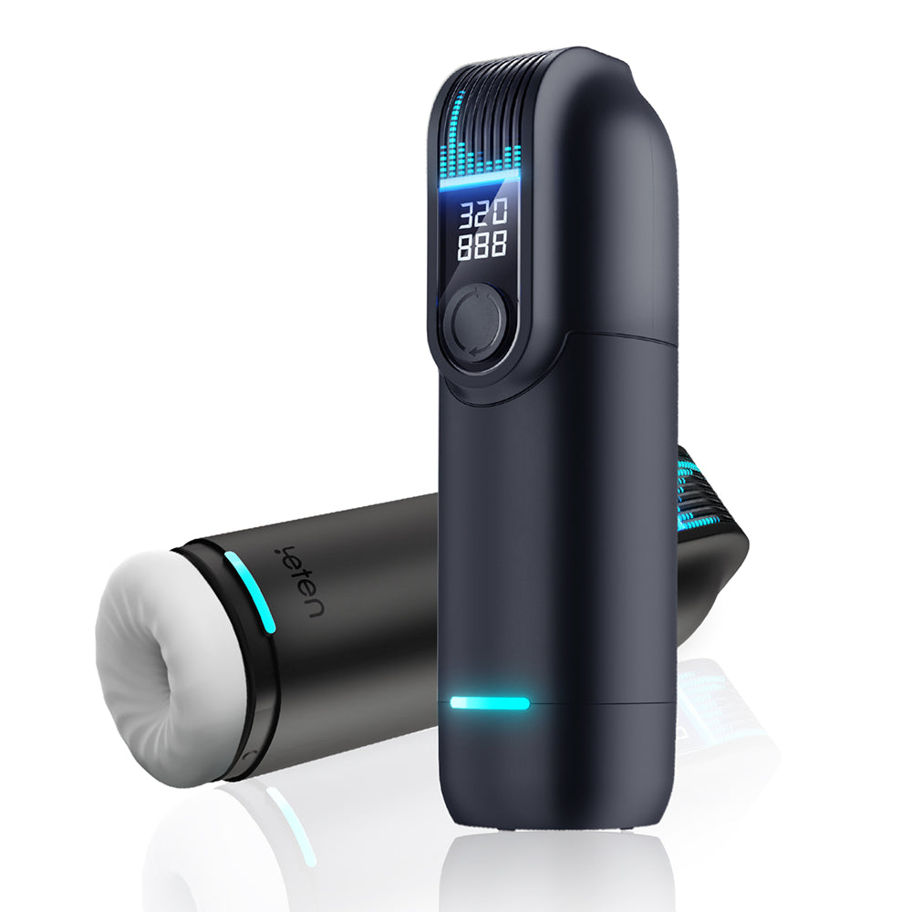 Leten Black Hurricane Hole Pro Rampaging Piston Auto Masturbator