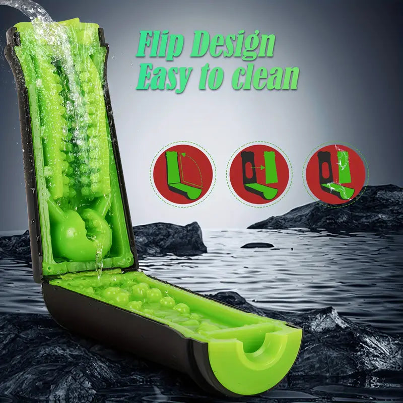 Manual Pocket Pussy Silicone 3D Soft Realistic Penis Stroker