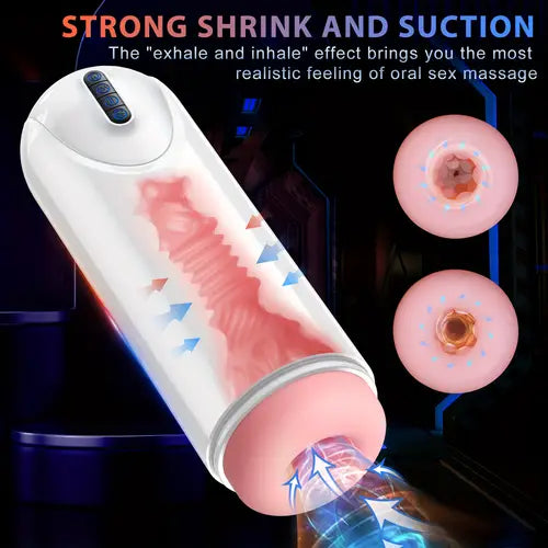 10 Thrusting Vibrating Suction Heating Male Automatic Stroker