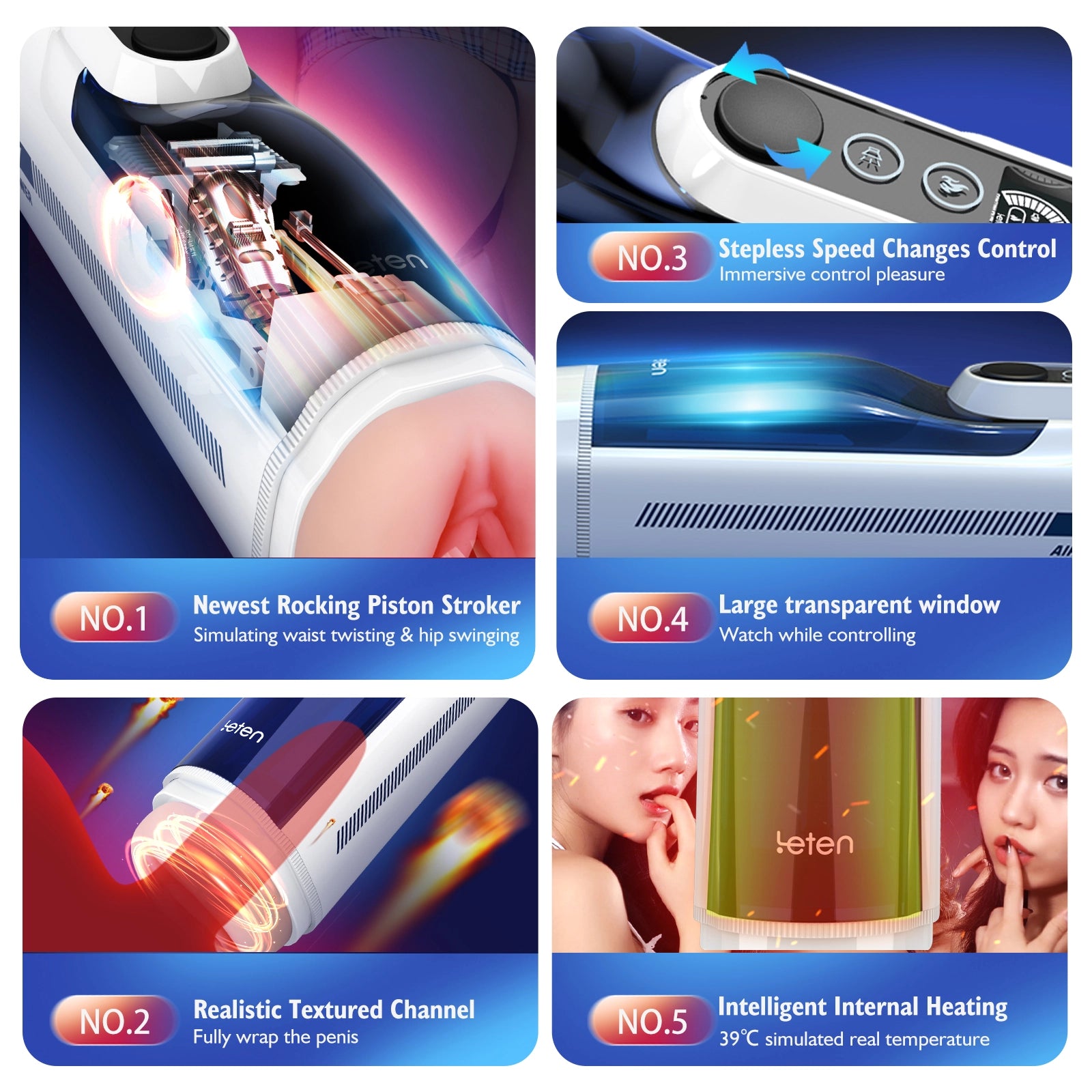 Leten A380 IV Pro Thrusting Swing Smart Automatic Masturbator