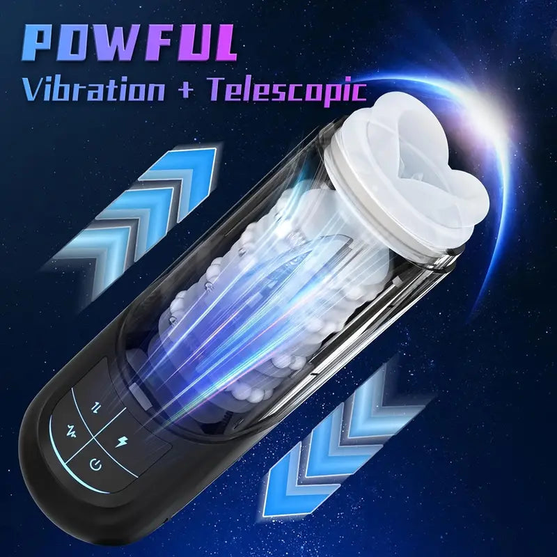Adjustable Massage Roller Thrusting Vibrating Detachable Auto Masturbator