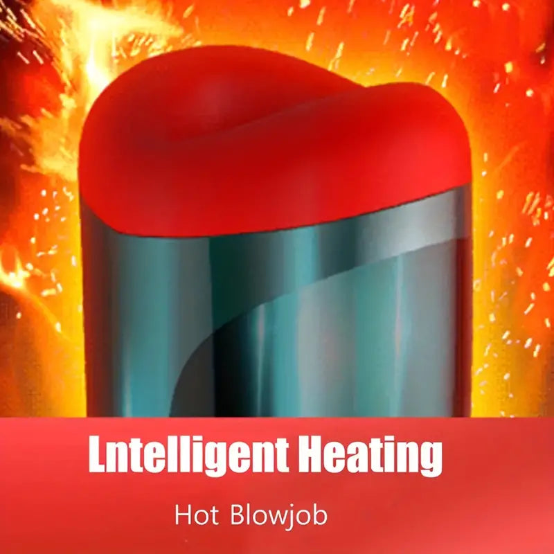 Sucking Heating Moaning Telescopic Deep Throat Blowjob Masturbator