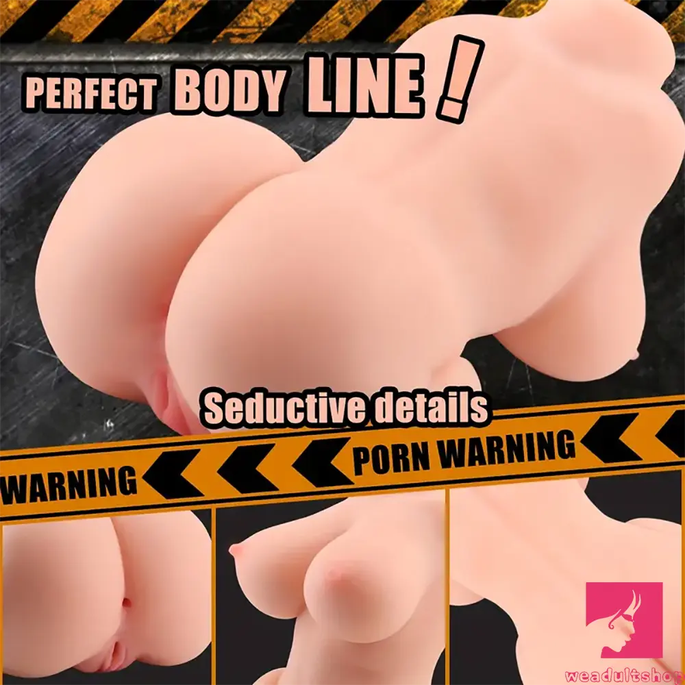 4lb Realistic 2 Holes Sex Doll Torso For Vagina Anal Breast Play