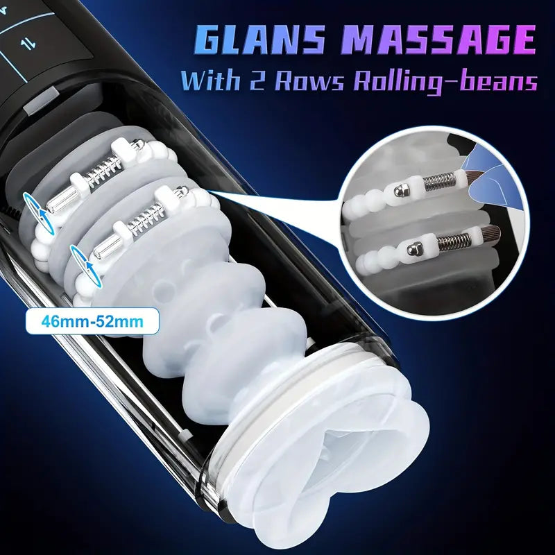Adjustable Massage Roller Thrusting Vibrating Detachable Auto Masturbator
