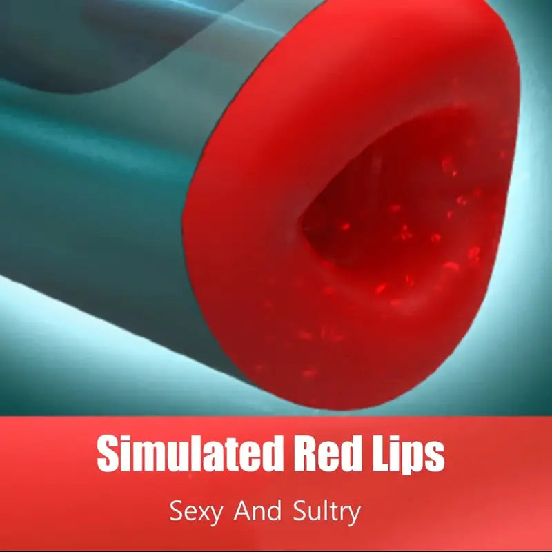 Sucking Heating Moaning Telescopic Deep Throat Blowjob Masturbator