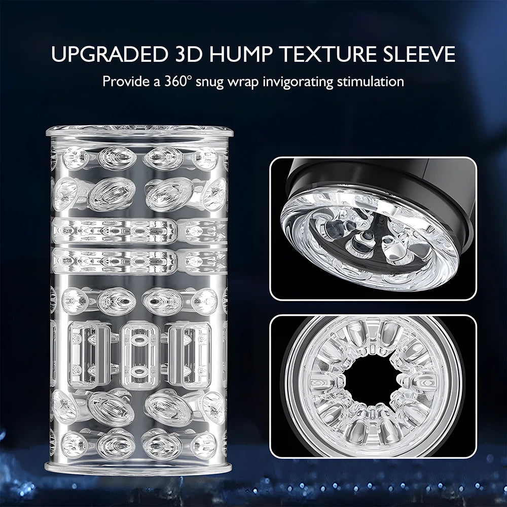 XT34 Automatic Double-End Male Stroker With 5 Telescopic Modes