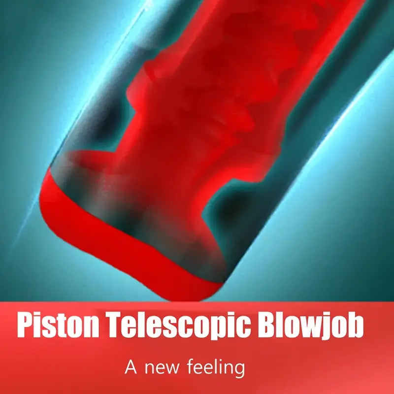 Sucking Heating Moaning Telescopic Deep Throat Blowjob Masturbator