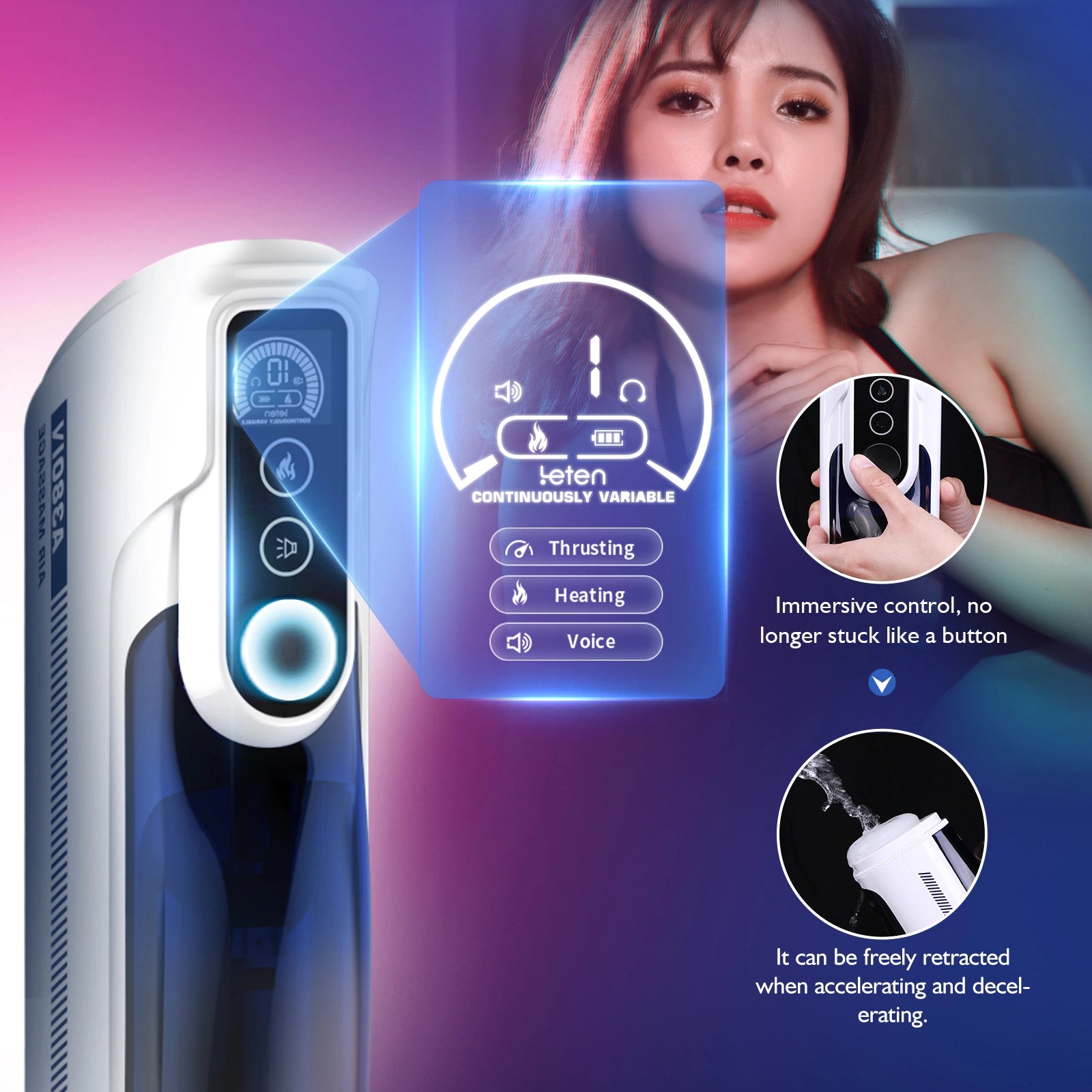 Leten A380 IV Pro Thrusting Swing Smart Automatic Masturbator