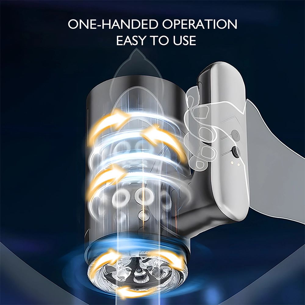 XT34 Automatic Double-End Male Stroker With 5 Telescopic Modes