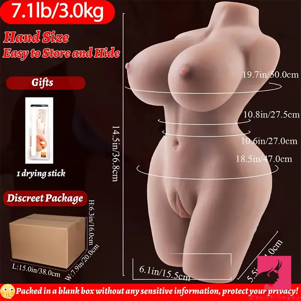 7lb Realistic Sex Doll Torso With Big Boobs Male Masturbator