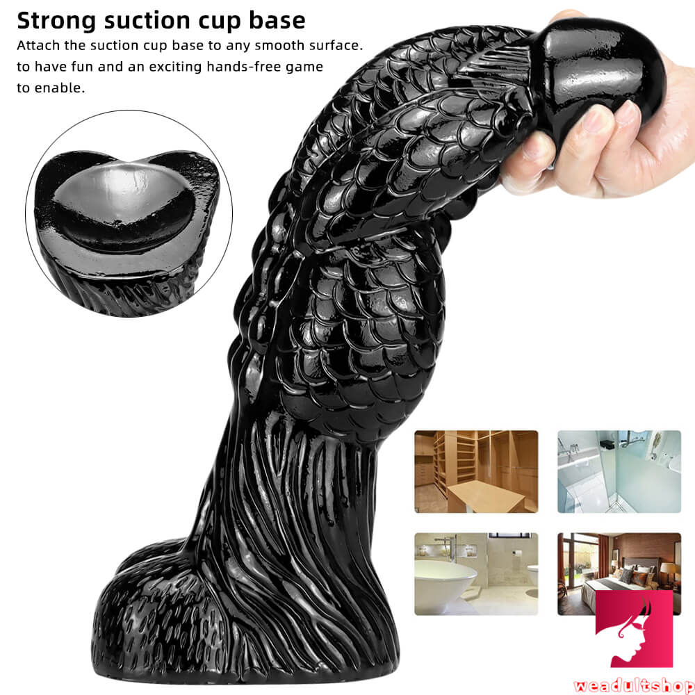 14.56in Super Long Animal Big Black Dragon Dildo For Adults