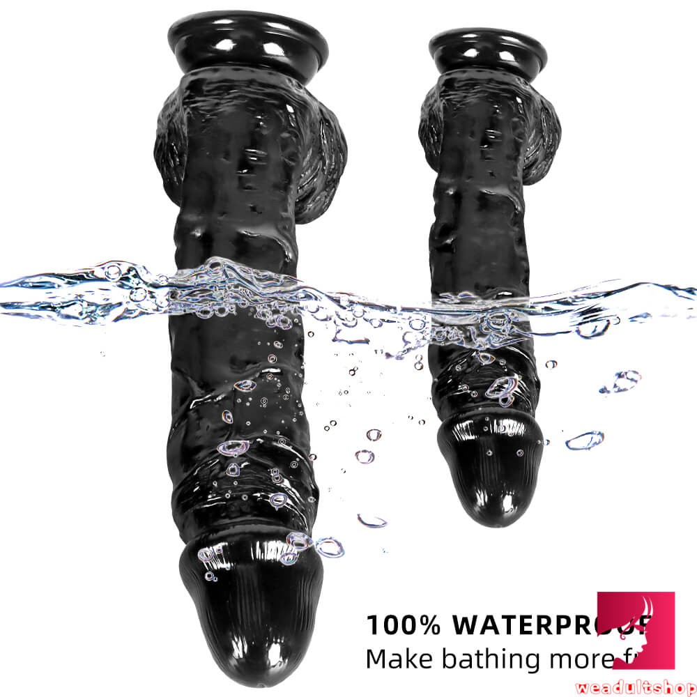 9.84in 12.6in Real Huge Thick Black Cock Dildo For Adult Sex