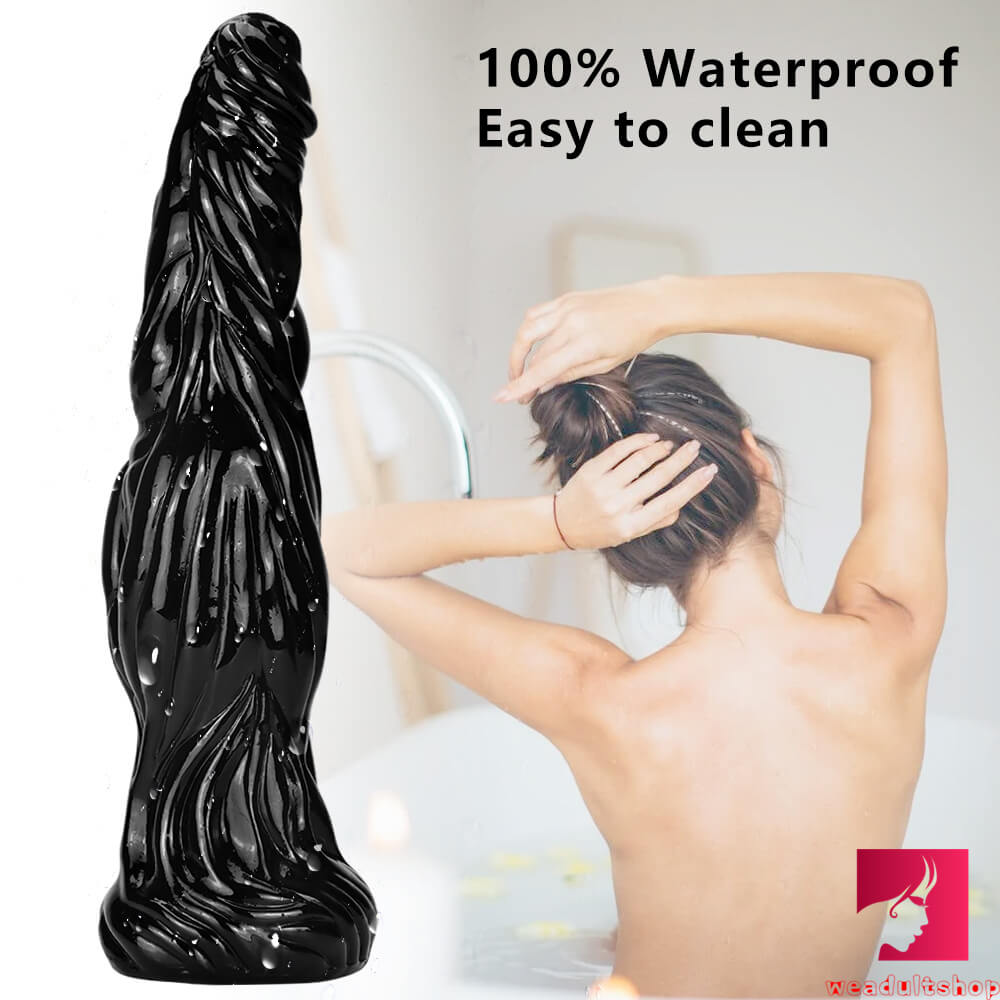 12.6in Odd Thick Big Butt Plug Dildo For Women Men Riding