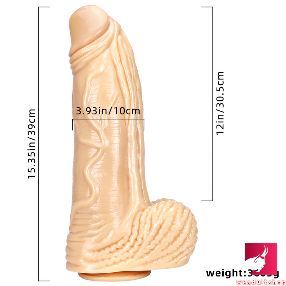 15.35in Long Big Thick Anal Riding Dildo For Sexy Women Adult Toy