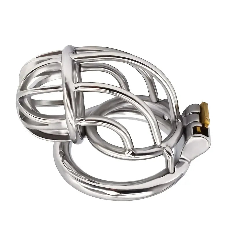 304 Stainless Steel Lock Skeletonized Design One-Piece Molding Cock Cage