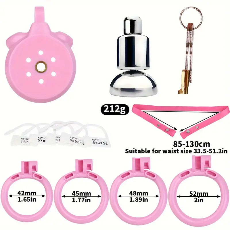 Detachable Metal Catheter Chastity Cage For Men Sex Adjustable Strap