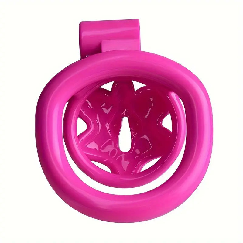Butterfly-Inspired Chastity Lock With Elastic Belt Hard Plastic Male Cock Cage