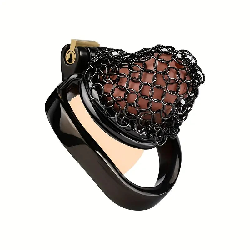 Lightweight Anti-Escape Control Small Stainless Steel Male Mesh Chastity Cage