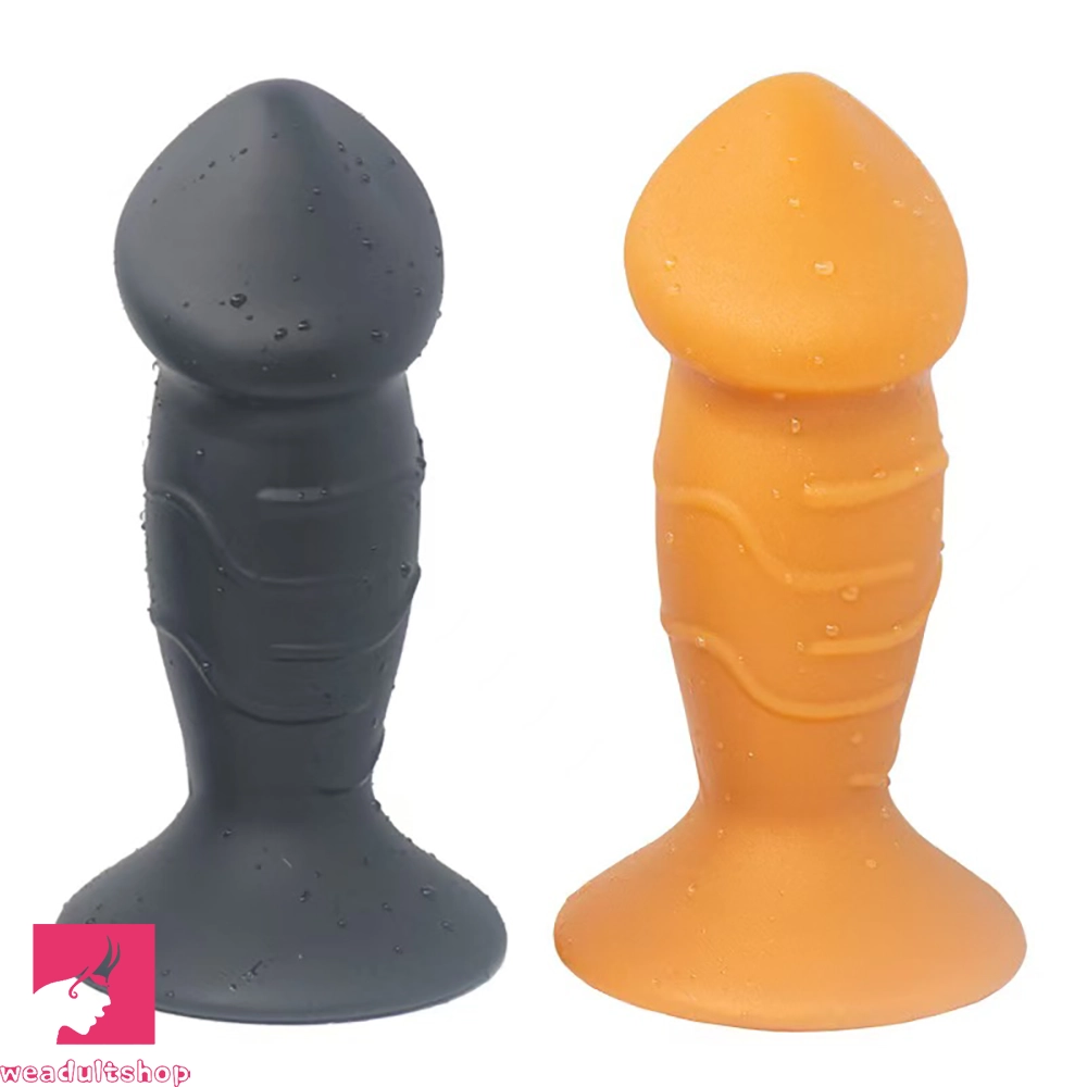 5.31in 5.91in 6.69in 7.48in Dildo Butt Plug Trainer Liquid Silicone Cock Anal Plug