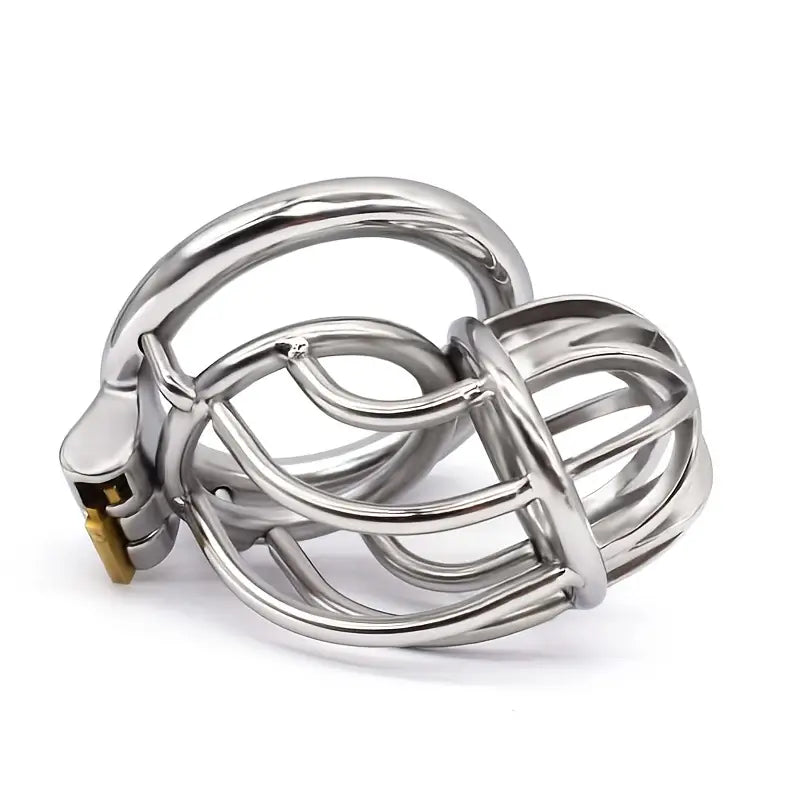 304 Stainless Steel Lock Skeletonized Design One-Piece Molding Cock Cage