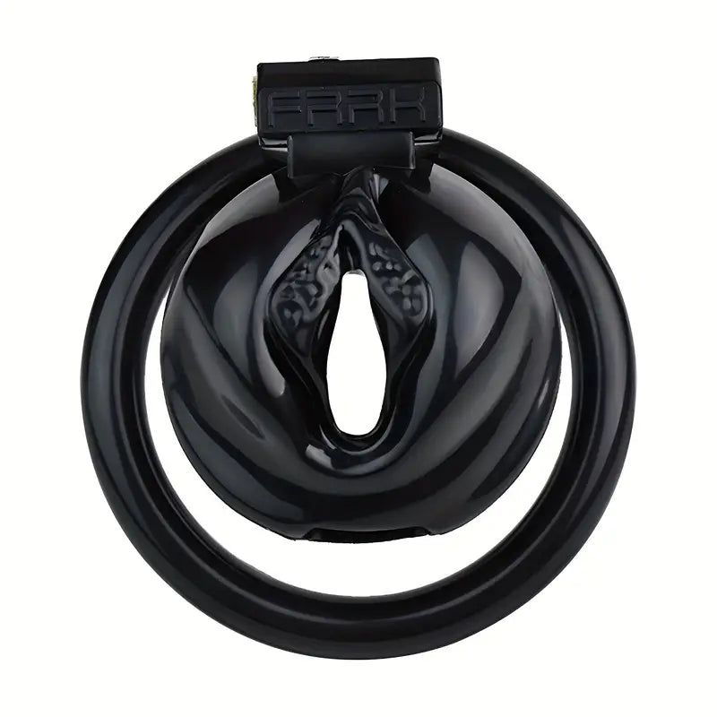 Plastic Male Female Genital Chastity Cage Device Set With 4 Size Clips