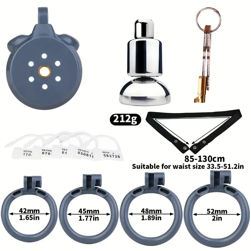 Detachable Metal Catheter Chastity Cage For Men Sex Adjustable Strap