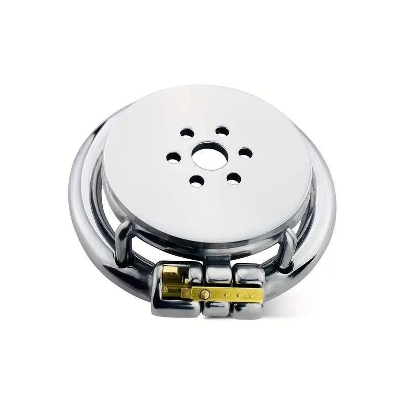 Metal Negative Inverted Chastity Cage Flat Stainless Steel Chastity Lock Cage