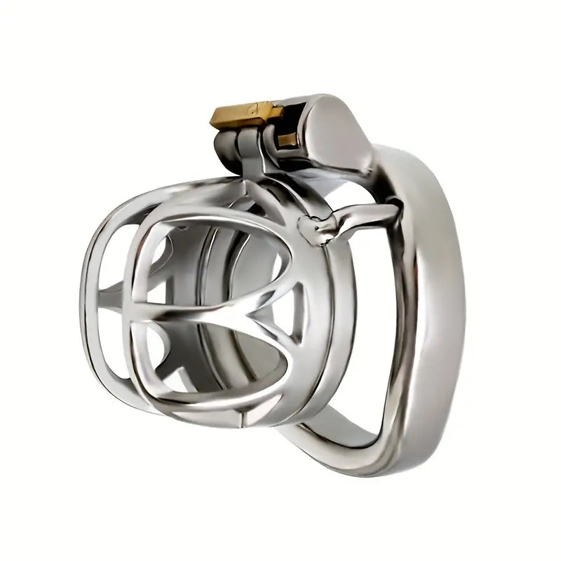 Stainless Steel Chastity Lock Metal Hollow Birdcage CB Lock Cage Sex Toy