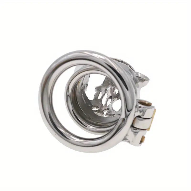 Stainless Steel Wolf Head Male Chastity Cage With Key Various Sizes Available