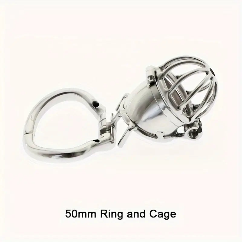 Metal Stainless Steel Openable Breathable Penis Chastity Cage Restraint Device