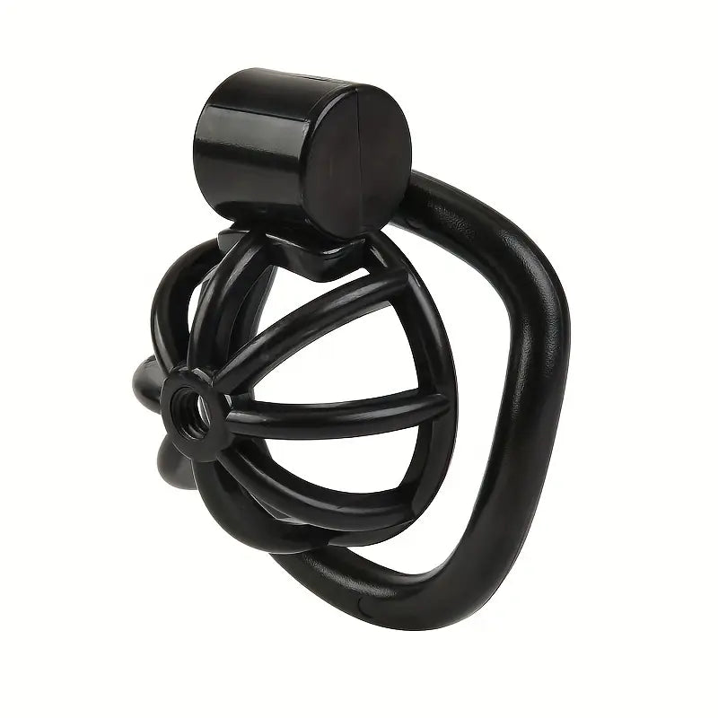 Male Penis Chastity Cage Pink Black Small Chastity Cage With 5 Rooster Rings