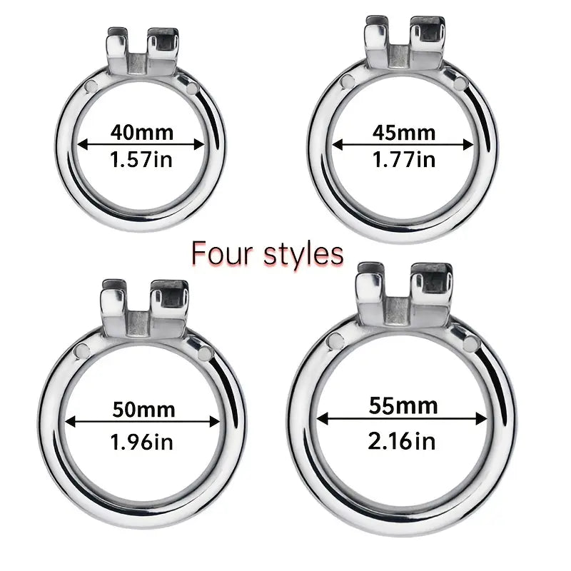 304 Stainless Steel Lock Skeletonized Design One-Piece Molding Cock Cage