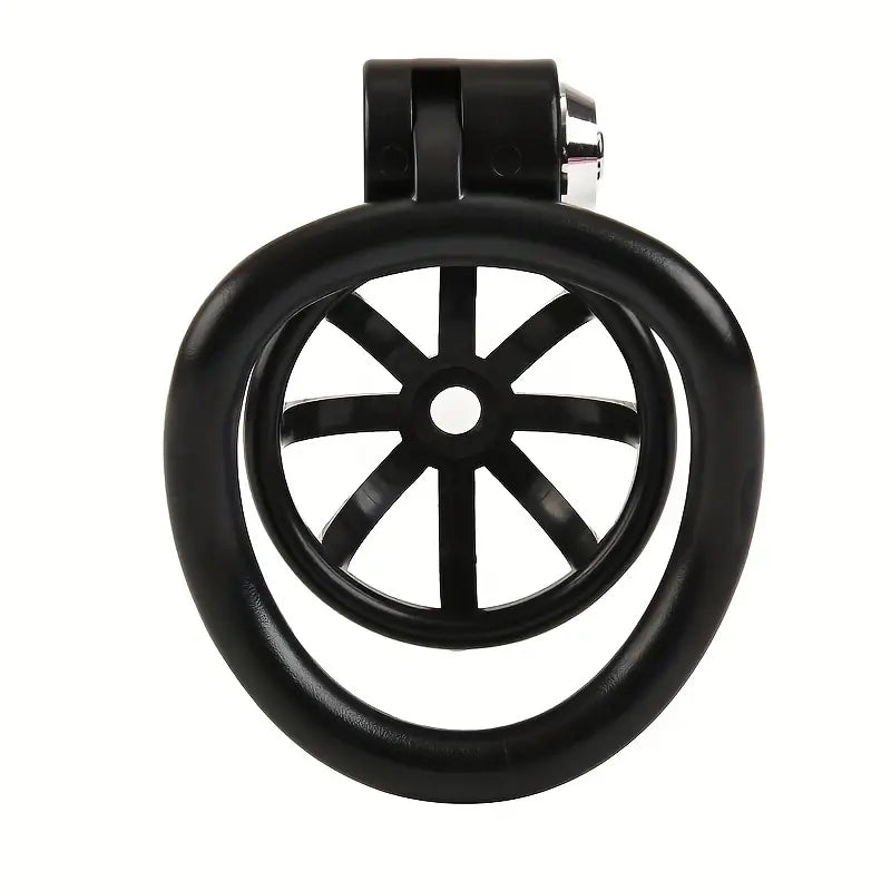 Male Penis Chastity Cage Pink Black Small Chastity Cage With 5 Rooster Rings